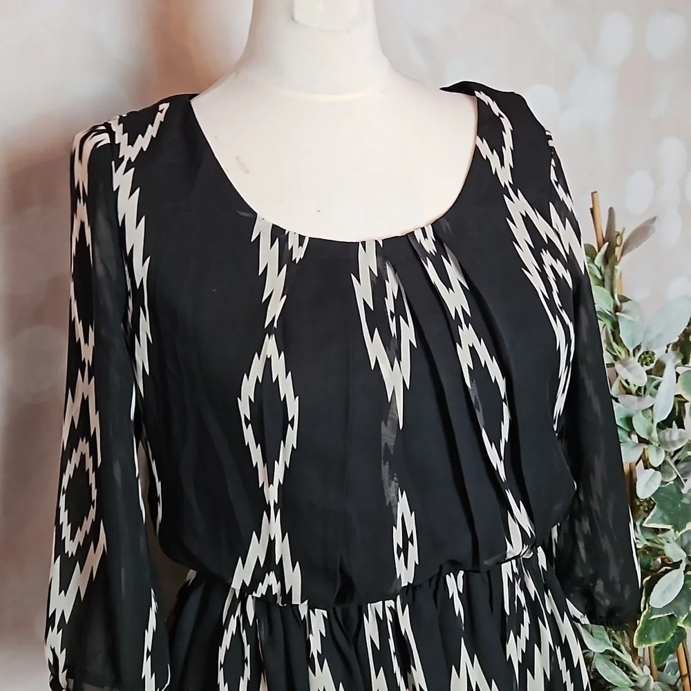 A. Byer | Black Tribal Print Dress - Picture 2 of 9